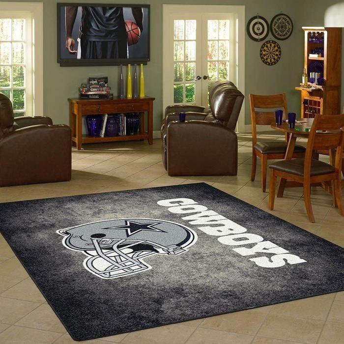Dallas Cowboys Living Room Area Rug Bedroom Floor Mat Bathroom Non-Slip Carpets 